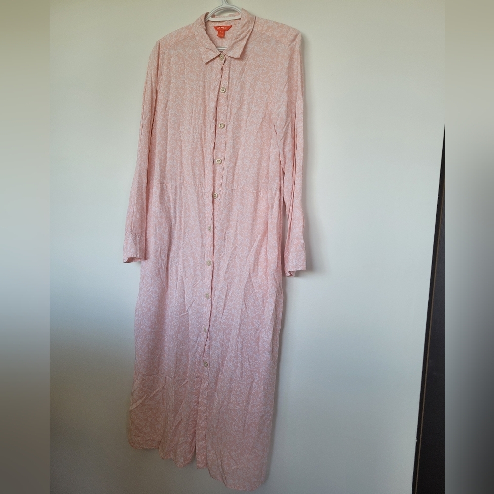 Joe Fresh Floral Shirt Maxi Dress, size medium